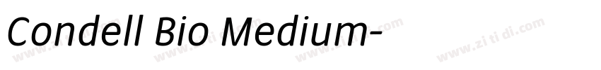 Condell Bio Medium字体转换